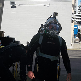 Diver Preparing